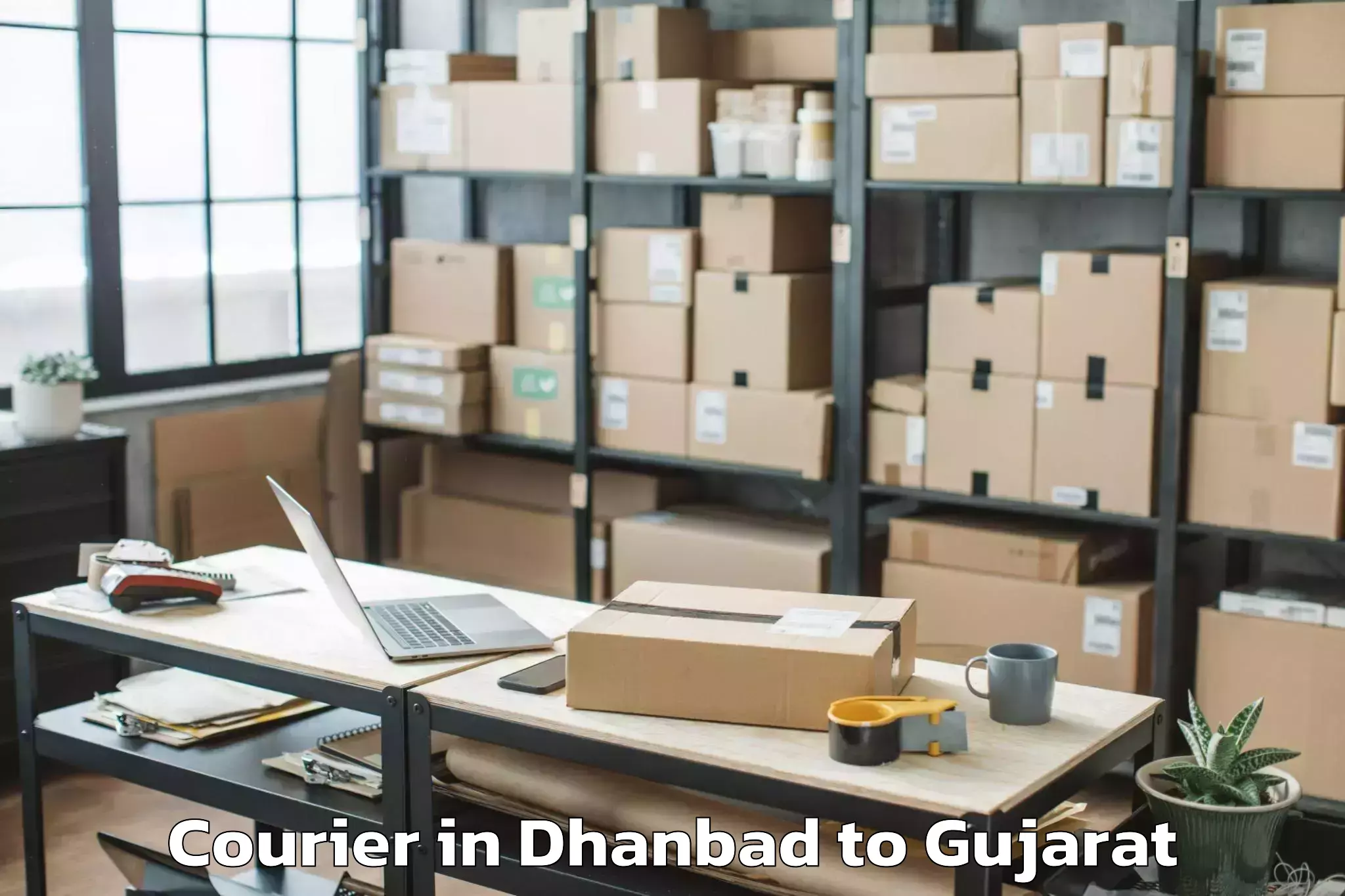 Hassle-Free Dhanbad to Dwarka Courier